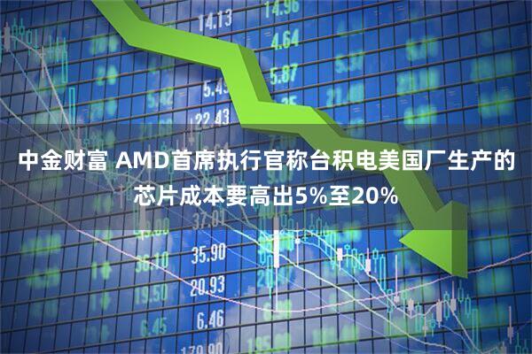 中金财富 AMD首席执行官称台积电美国厂生产的芯片成本要高出5%至20%